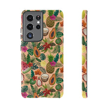 Load image into Gallery viewer, Tropical Fruit and Flowers Phone Case