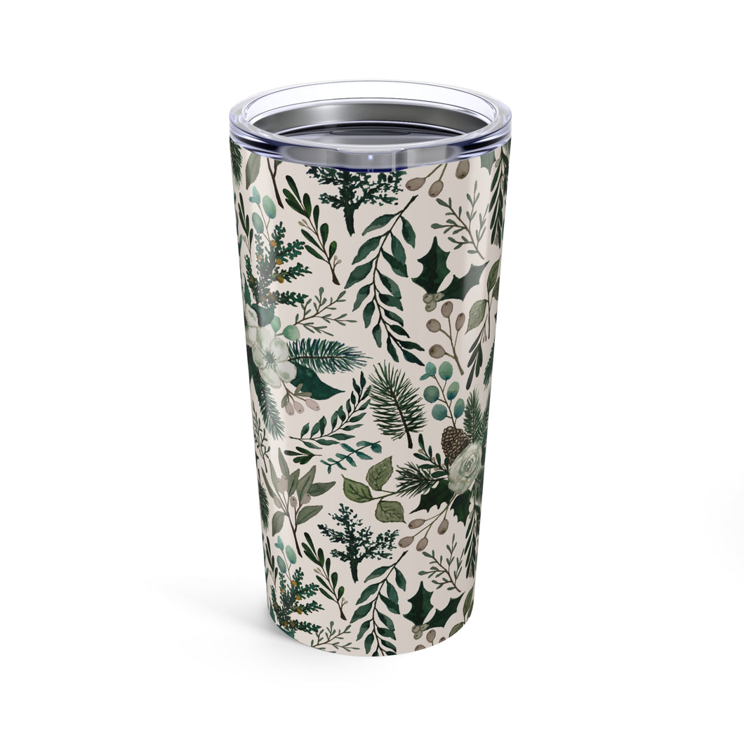 Winter Floral Travel Mug