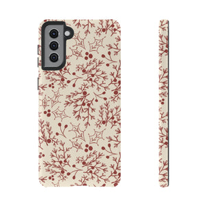 Red Christmas Branch Phone Case