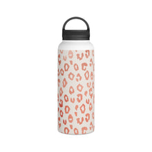 Load image into Gallery viewer, Rose Gold Leopard Print Handle Lid Water Bottle
