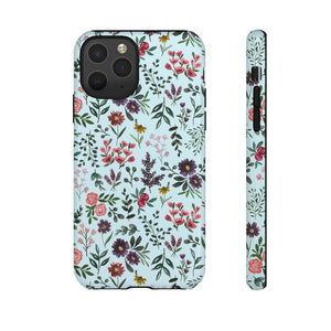 Bright Watercolor Flower - Blue Phone Case