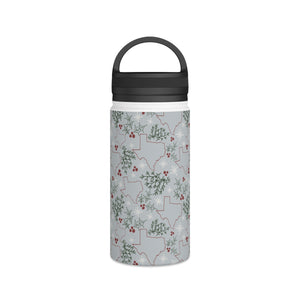 Texas Christmas Handle Lid Water Bottle