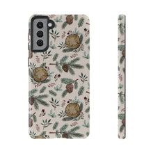 Load image into Gallery viewer, Winter Branches, Berries and Pine Cones Phone Case