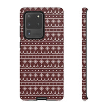 Load image into Gallery viewer, Red Snowflake Pattern Phone Case