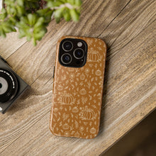Load image into Gallery viewer, Bronze Floral Ink Pumpkin Phone Case