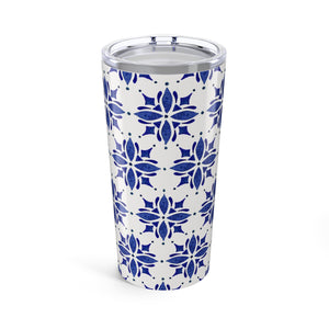 Dark Blue Tile Travel Mug