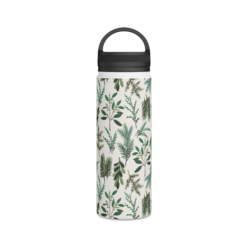 Winter Branches Handle Lid Water Bottle
