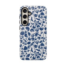 Load image into Gallery viewer, Dark Blue Floral Phone Case