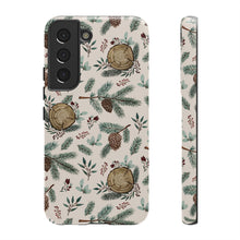 Load image into Gallery viewer, Winter Branches, Berries and Pine Cones Phone Case