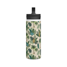 Load image into Gallery viewer, Palms and Lanterns Handle Lid Water Bottle