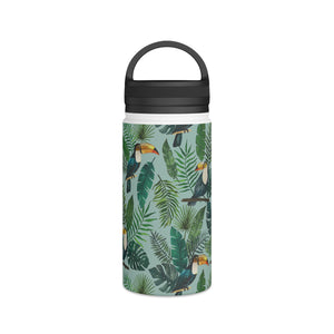 Tropical Toucan Handle Lid Water Bottle