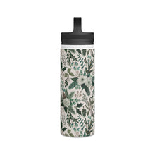 Load image into Gallery viewer, Winter Floral Handle Lid Water Bottle