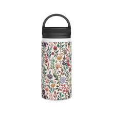 Load image into Gallery viewer, Spring Garden Flowers Handle Lid Water Bottle