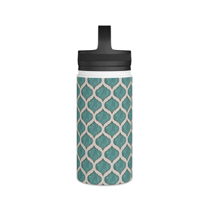 Turquoise Tile Handle Lid Water Bottle