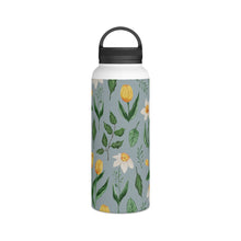 Load image into Gallery viewer, Daffodils and Tulips Handle Lid Water Bottle