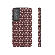Load image into Gallery viewer, Red Snowflake Pattern Phone Case