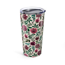 Load image into Gallery viewer, Magenta Floral Eucalyptus Travel Mug