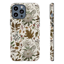 Load image into Gallery viewer, Watercolor Fall Leaves and Flowers Phone Case