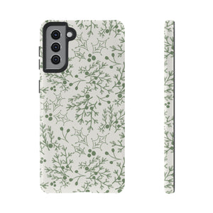 Green Christmas Branch Phone Case