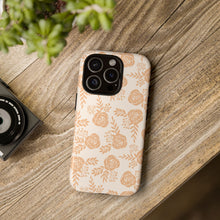 Load image into Gallery viewer, Light Orange Floral Phone Case