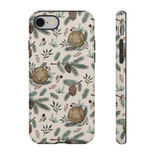 Load image into Gallery viewer, Winter Branches, Berries and Pine Cones Phone Case