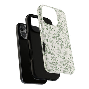 Green Christmas Branch Phone Case