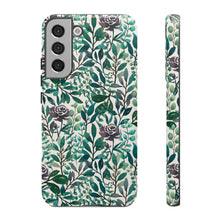 Load image into Gallery viewer, Purple Flowers and Eucalyptus Leaves Phone Case