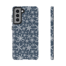 Load image into Gallery viewer, Blue Snowflakes Phone Case