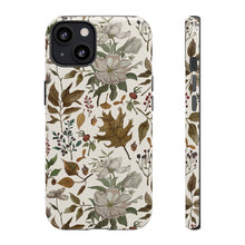 Load image into Gallery viewer, Watercolor Fall Leaves and Flowers Phone Case