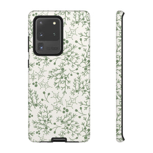 Green Christmas Branch Phone Case