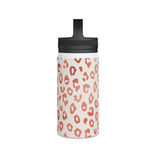 Load image into Gallery viewer, Rose Gold Leopard Print Handle Lid Water Bottle