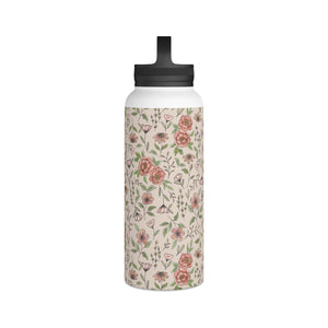 Spring Floral Handle Lid Water Bottle