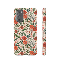 Load image into Gallery viewer, Christmas Floral Phone Case