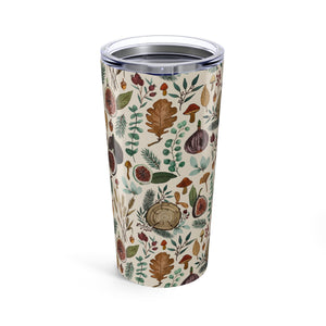 Figs, Mushrooms and Leaves Travel Mug