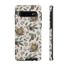 Load image into Gallery viewer, Winter Branches, Berries and Pine Cones Phone Case