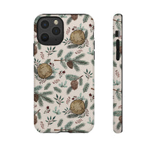 Load image into Gallery viewer, Winter Branches, Berries and Pine Cones Phone Case