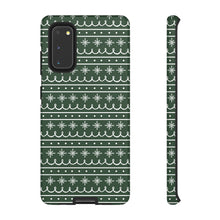 Load image into Gallery viewer, Green Snowflake Pattern Phone Case