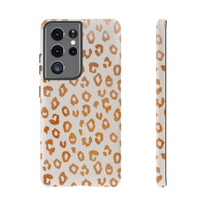 Copper Leopard Print Phone Case