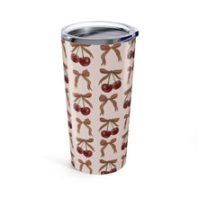 Load image into Gallery viewer, Bows and Cherries Travel Mug