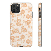 Load image into Gallery viewer, Light Orange Floral Phone Case