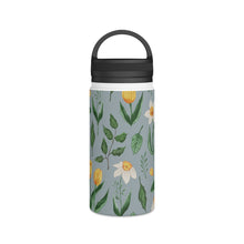 Load image into Gallery viewer, Daffodils and Tulips Handle Lid Water Bottle