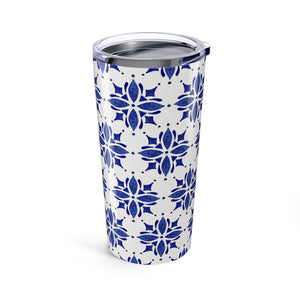 Dark Blue Tile Travel Mug