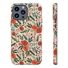 Load image into Gallery viewer, Christmas Floral Phone Case