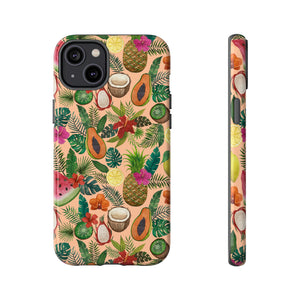 Tropical Fruit and Flowers Phone Case