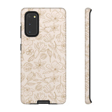 Load image into Gallery viewer, Gold Magnolia Phone Case