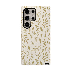 Gold Falling Leaves Phone Case