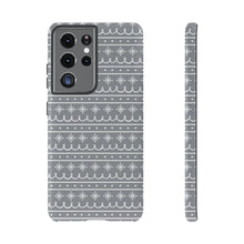 Load image into Gallery viewer, Gray Snowflake Pattern Phone Case