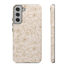 Load image into Gallery viewer, Gold Magnolia Phone Case