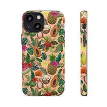 Load image into Gallery viewer, Tropical Fruit and Flowers Phone Case