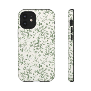 Green Christmas Branch Phone Case